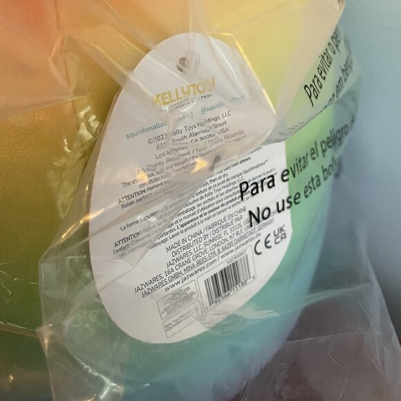 Squishmallows Heath Rainbow Husky Puppy Dog 12" Plush - Picture 7 of 8